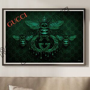 Queen Bee 36x24 Luxury Honey Wall Art Print
